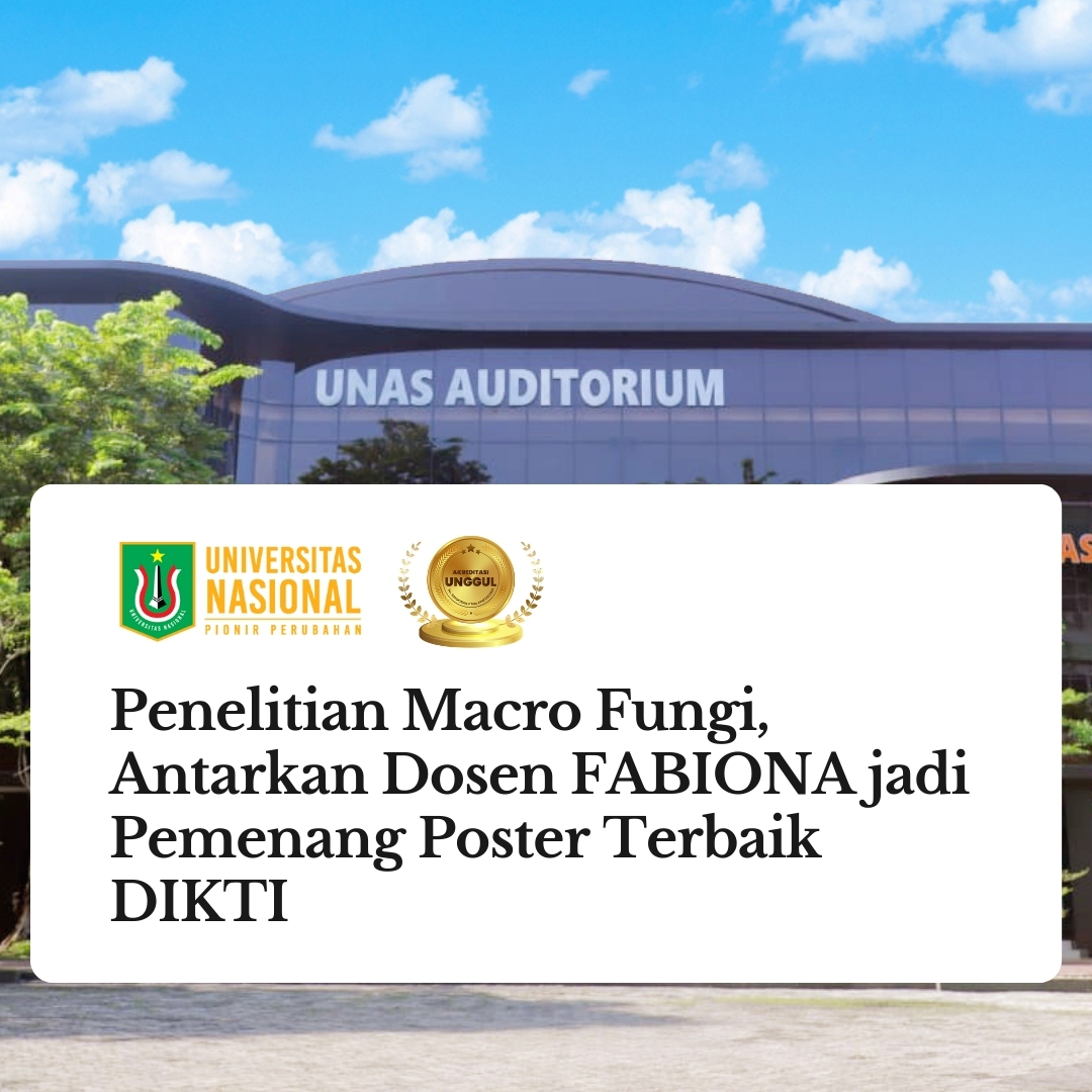 Read more about the article Penelitian Macro Fungi, Antarkan Dosen FABIONA jadi Pemenang Poster Terbaik DIKTI