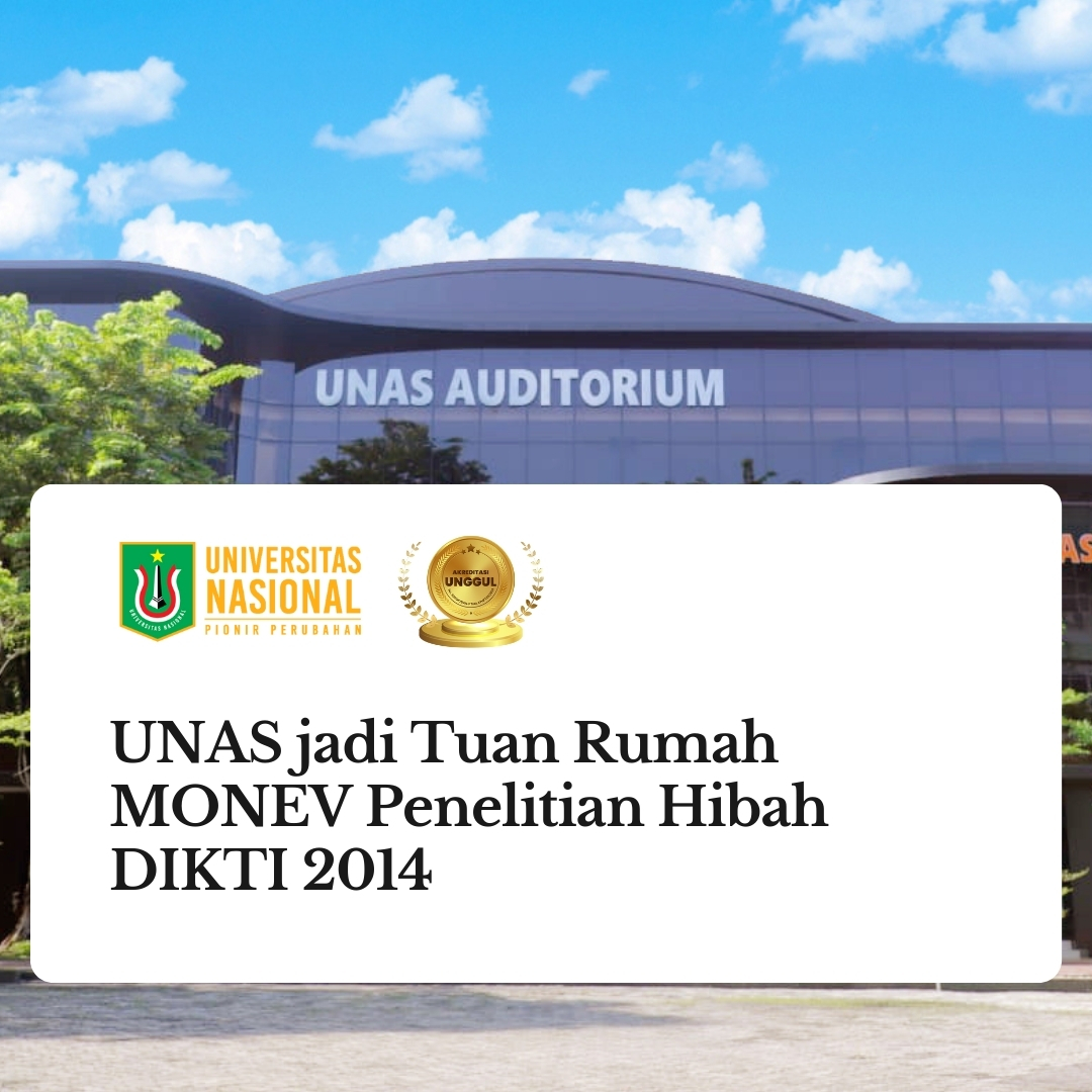 Read more about the article UNAS jadi Tuan Rumah MONEV Penelitian Hibah DIKTI 2014