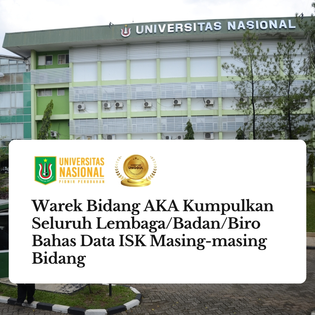 Read more about the article Warek Bidang AKA Kumpulkan Seluruh Lembaga/Badan/Biro Bahas Data ISK Masing-masing Bidang