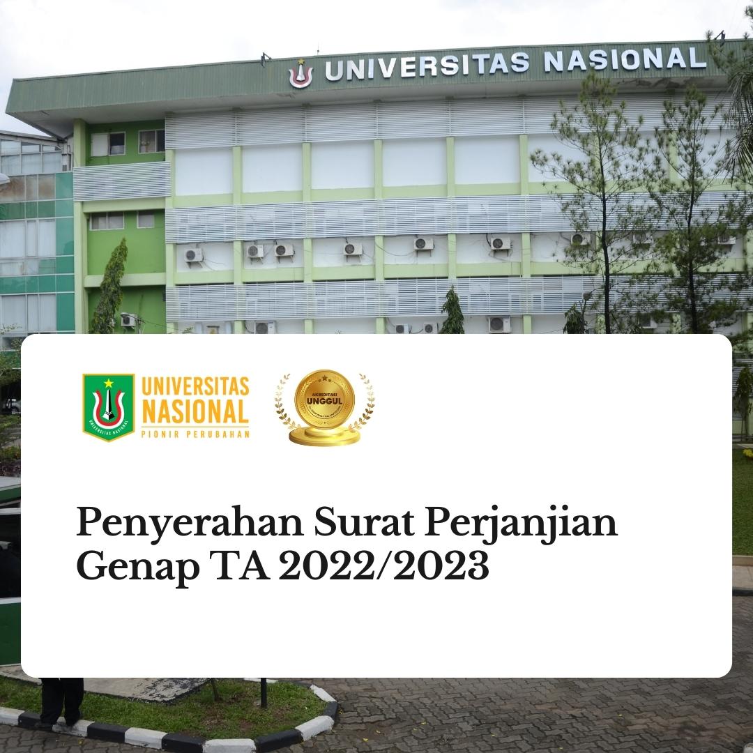Read more about the article Penyerahan Surat Perjanjian Genap TA 2022/2023