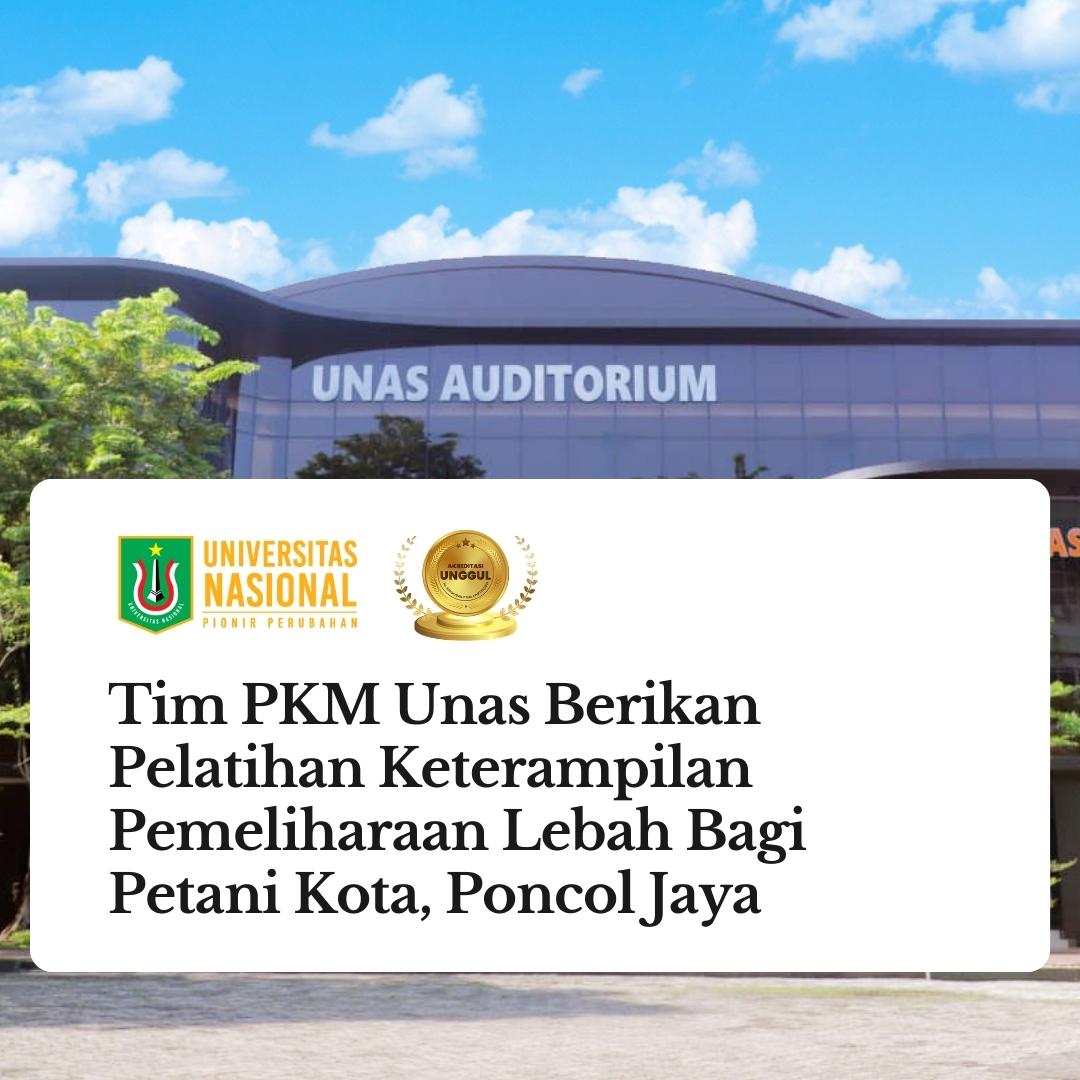 Read more about the article Tim PKM Unas Berikan Pelatihan Keterampilan Pemeliharaan Lebah Bagi Petani Kota, Poncol Jaya