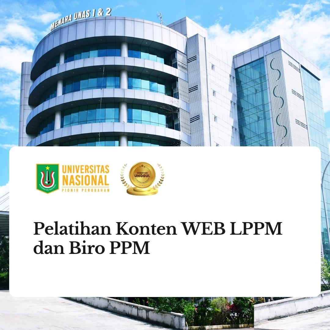 Read more about the article Pelatihan Konten WEB LPPM dan Biro PPM