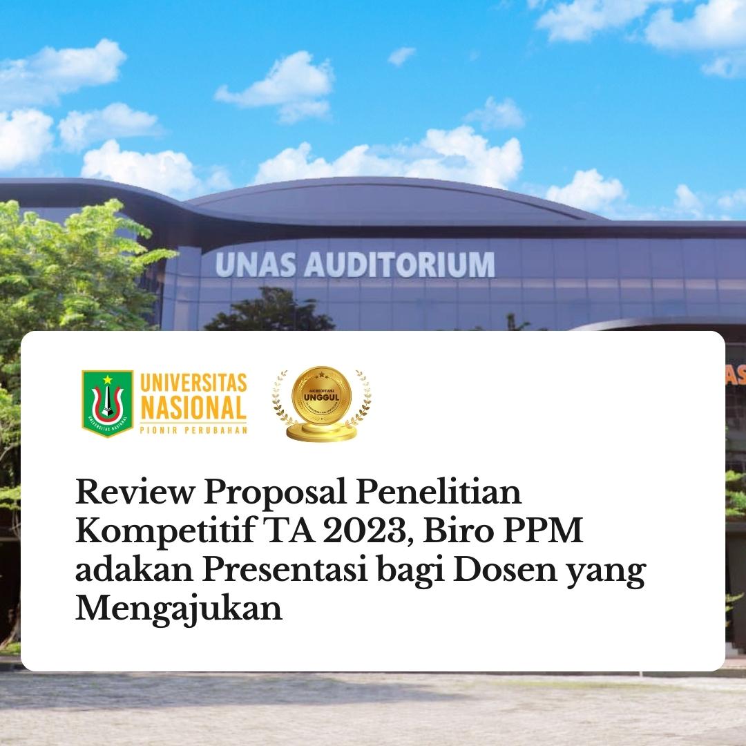Read more about the article Review Proposal Penelitian Kompetitif TA 2023, Biro PPM Adakan Presentasi bagi Dosen yang Mengajukan